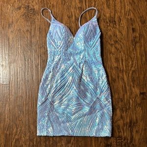 Lavender homecoming dress